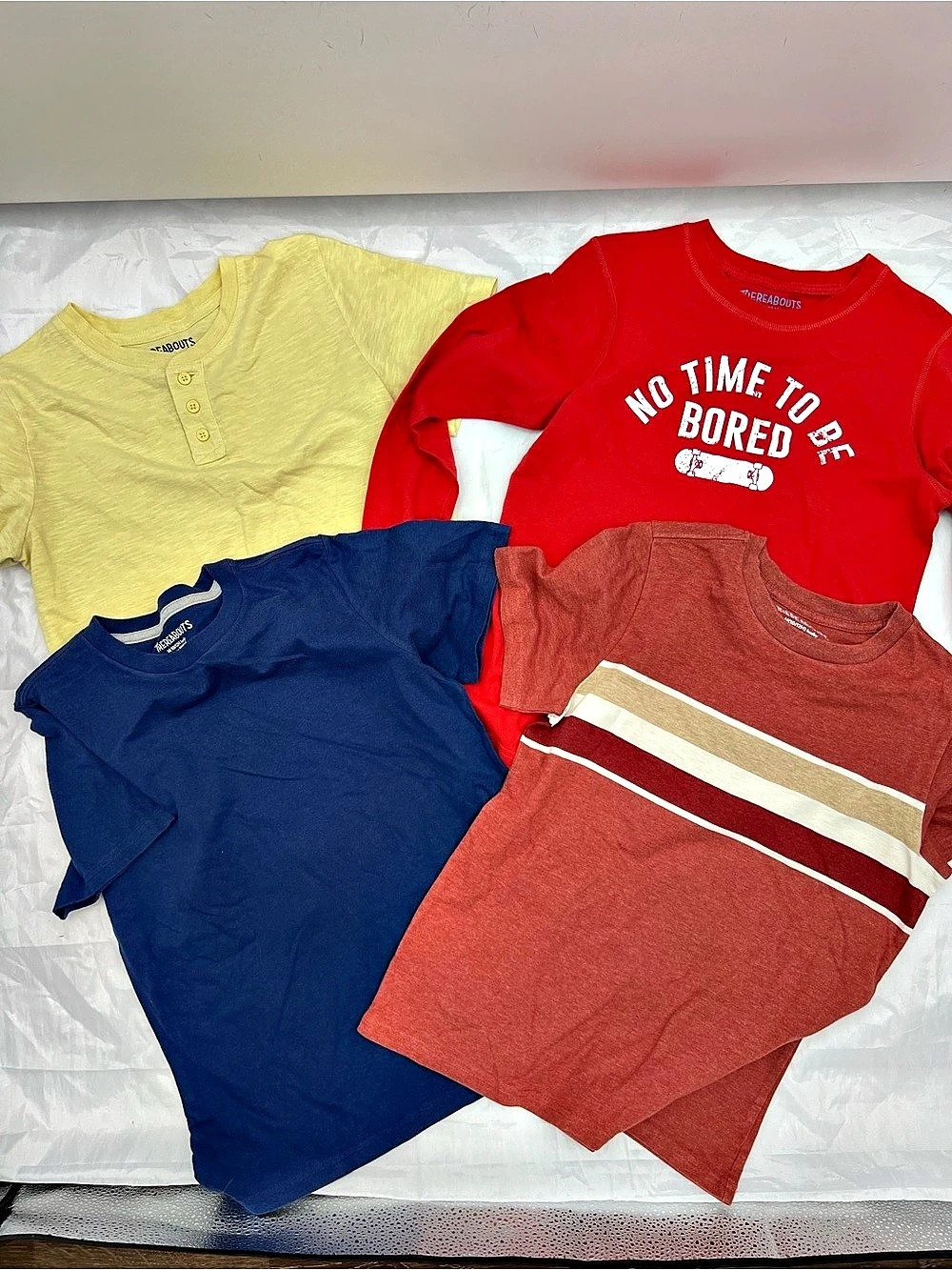 470 Thereabouts Boys Medium 10/12 H Graphic & Striped Tees Lot of 4 shirts